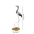 thumbnail image 7 of Crane Bird Statues Figurines Decor Sculpture Ironwork Material for Balcony Living Room Home Display, 7 of 7