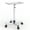 White, variant on EASHZMFYTBF Premium Salon Tray on Wheels, Aluminum Salon Rolling Tray Trolley for Salon Essentials, Adjustable Height Provides Ample Storage for Hairstylist Tray, Tattoo Tray,White