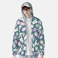 thumbnail image 2 of Vsdgher Cute Rabbit Easter Print Adult Hoodie Shirts Rash Guard for Men Women,Long Sleeve Sun Protection Fishing Shirts for Athletic Running Swim-Large, 2 of 7