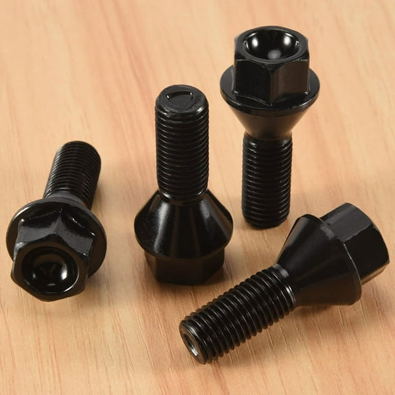 4Pcs Black Wheel Bolt Lug Nut for E30 E36 E46 E60 E90 36136781150