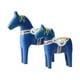 thumbnail image 5 of 2 esculturas de madera de caballos de Dala, adornos de caballos de Dala, recuerdo, regalo de cumpleaños, Europa azul, 5 of 9