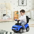 thumbnail image 5 of Costway 3 in 1 Ride on Push Car Toddler Stroller Sliding Car w/Music Blue, 5 of 12