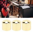 thumbnail image 4 of Potentiometer Control Knob, Comfortable Touch 3 Pcs Metal Electric Guitar Knob Universal Tight Connection High Strength  For Bass Instruments Gold,Silver,Black, 4 of 8