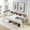 Beige, variant on Leumius Corner Twin Size Bed Frame with Storage Headboard and Bookcase,Upholstered Daybed with Two Storage Drawers,LED Lights,Wireless Charging,Beige