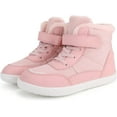 Boys Girls Barefoot Winter Boots with Wide Toe Box Slip Resistant Waterproof Zero Drop Sole