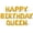 Gold, variant on Letter Balloons - HAPPY BIRTHDAY QUEEN 16" Inch Alphabet Letters Foil Mylar Balloon Birthday Party Banner (Pink)