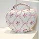 thumbnail image 4 of Cute Floral Heart Shape Makeup Organizers Pouches Waterproof Travel Cosmetic Bag Storage Case For Women Girls Pink, 4 of 4