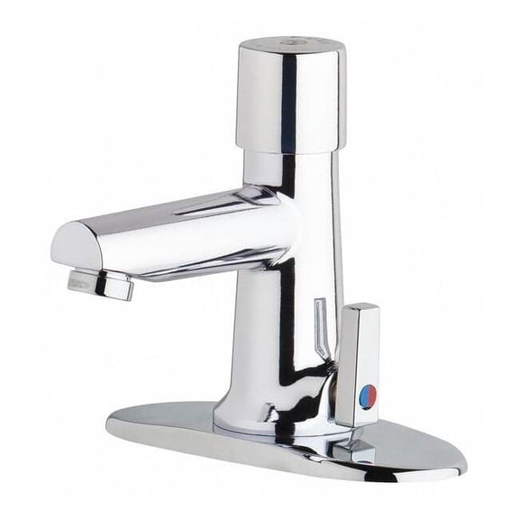 Chicago Faucet Straight,Chrome,Chicago Faucets,3502 3502-4E2805ABCP
