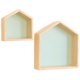 thumbnail image 4 of WEUVEB 2Ud Estantes Flotantes De Madera Verde Para Y De Pared, 4 of 8