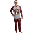 thumbnail image 4 of Harry Potter Men's Raglan Shirt And Plaid Pants Pajama Set, 4 of 4
