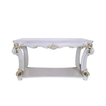 ACME Vendome Sofa Table, Antique Pearl Finish