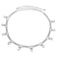 thumbnail image 1 of Señoras De Las Mujeres Correa De Diamantes De Imitación De Diamante Diamantes Cadena De La Cintura Hebilla De La Plata Estilo 1, 1 of 8