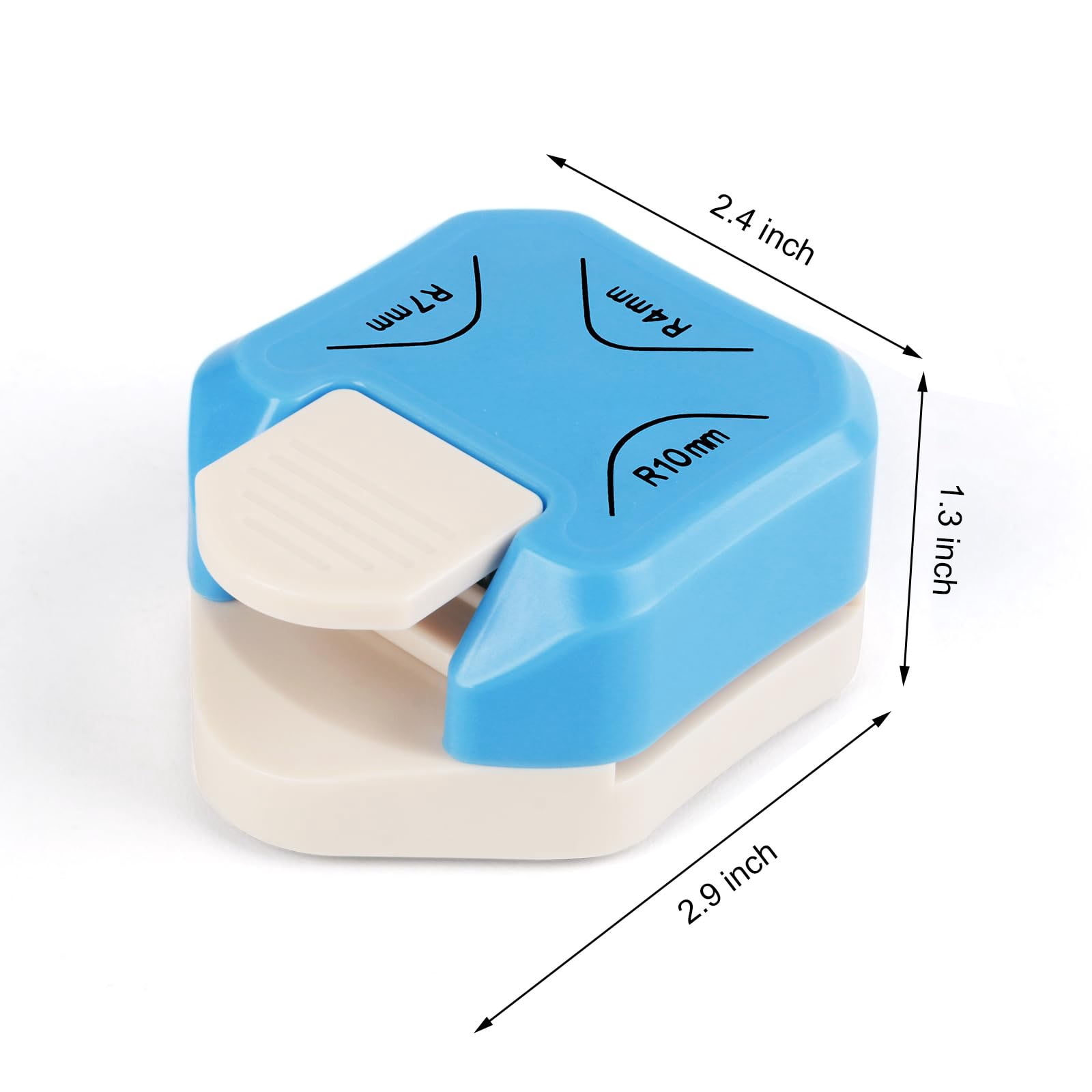 Paper Corner Rounder Punch, Corner Punch Corner Cutter Rounder for Cardstock, 3 in 1 Round Corners Cutter for Crafts, Card Making, Scrapbook Supplies