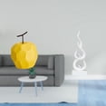 thumbnail image 2 of Escultura De Fruta De Porcelana, Estatua Abstracta De Fuego, Figura De Llama De Resina, Adorno De Mesa Coleccionable, Decoración Geométrica, Artesanía Moderna Para Festivales Y Oficinas., 2 of 8