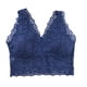 thumbnail image 1 of Sujetador de mujer de encaje Sexy Bralette Girl Elástico con correa de hombro ancha Sujetador Ropa interior de mujer, Azul Scienceny AP001220-03B, 1 of 7