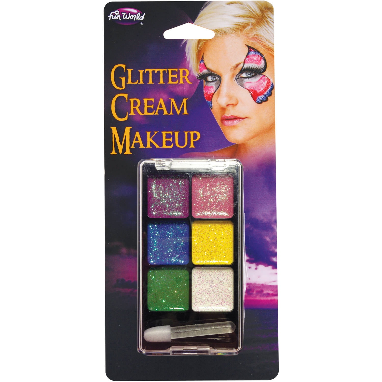 Glitter Creme Makeup Palette Adult Halloween Accessory