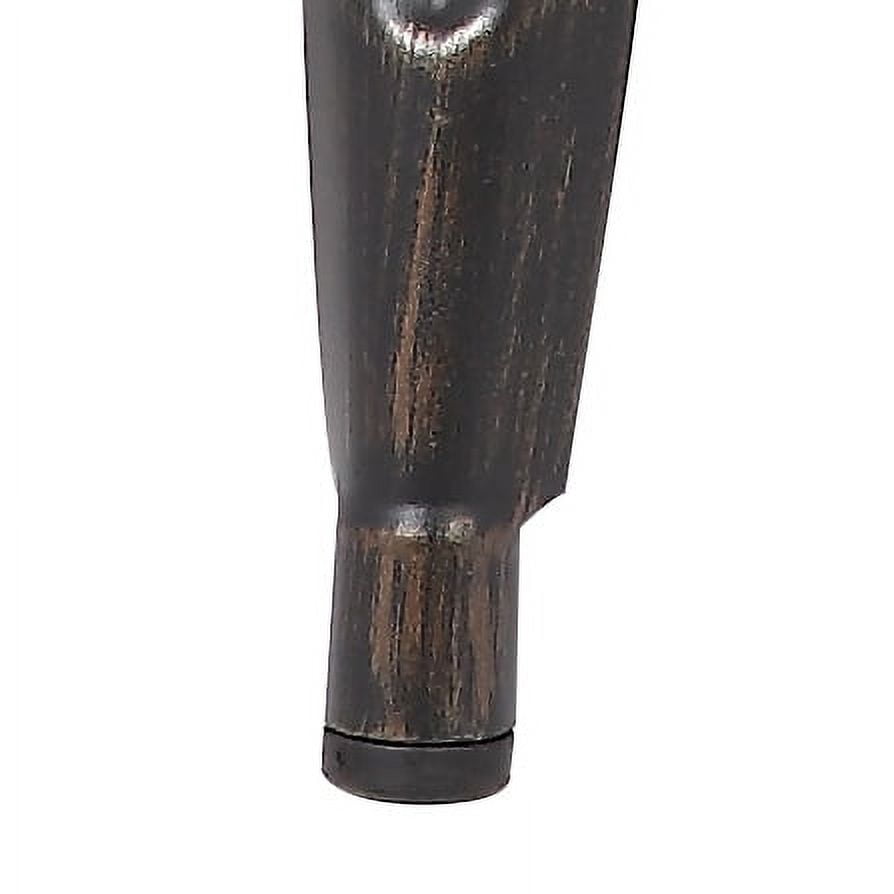 Backless Distressed Metal Barstool, Black, 30 -inch, Set of 2