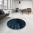 thumbnail image 4 of Ahgly Company Machine Washable Indoor Rectangle Abstract Night Black Area Rugs, 6' x 9', 4 of 7