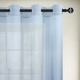 thumbnail image 2 of JIUZHEN Semi Sheer Voile Ombre Curtains Grommet Top Gradient Light Filtering Window Curtains for Living Room Modern Decor, Set of 2 Panels, Denim Blue, 42 x 63 Inches Long, 2 of 7