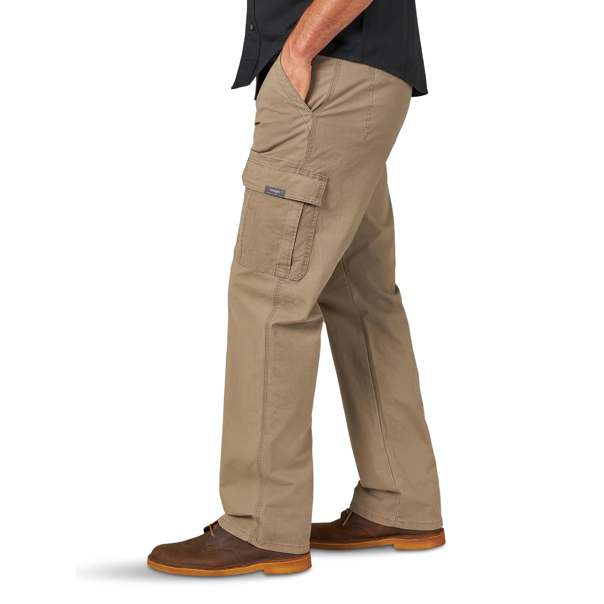 Wrangler Men's and Big Men's Relaxed Fit Cargo Pants With Stretch -  