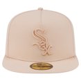 thumbnail image 2 of Men's New Era Light Beige Chicago White Sox Color Pack A-Frame 59FIFTY Fitted Hat, 2 of 5