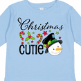 thumbnail image 4 of Inktastic Christmas Cutie Snowman Boys or Girls Long Sleeve Toddler T-Shirt, 4 of 5