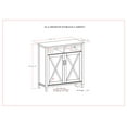 thumbnail image 6 of Ela SOLID WOOD 39 inch Wide Transitional Medium Storage Cabinet in Smoky Brown, 6 of 14