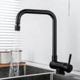 thumbnail image 3 of Black Folding Kitchen Faucet Folding Kitchen Faucet With 2 Choice Of Jets Under Window Kitchen Mixer Tap, Black, 29 * 22cm, 3 of 5