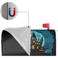thumbnail image 3 of Mailbox Cover Happy Halloween Funny Scary Halloween Starry Night Haunted House Spooky Pumpkins Bats Full Moon Letter Box Cover Magnetic Mail Wraps Post Garden Decorations 25.5x21 in, 3 of 6