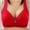 Red, variant on Idoravan Women's Full Coverage Bra Clearance Womens Lace Sexy Comfortable Breathable Anti-exhaust Printing Non-Wired Bra