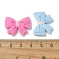 thumbnail image 3 of 100pcs Opaque Resin Pendants Bowknot Mixed color 20.5x26x6mm, 3 of 3