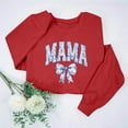 thumbnail image 1 of Frostluinai Chandails Drôles Maman Femmes Manches Longues Chandail Surdimensionné Col Rond Détente Chandails Coupe Ample Chandails de Printemps Liquidation Offre, 1 of 7