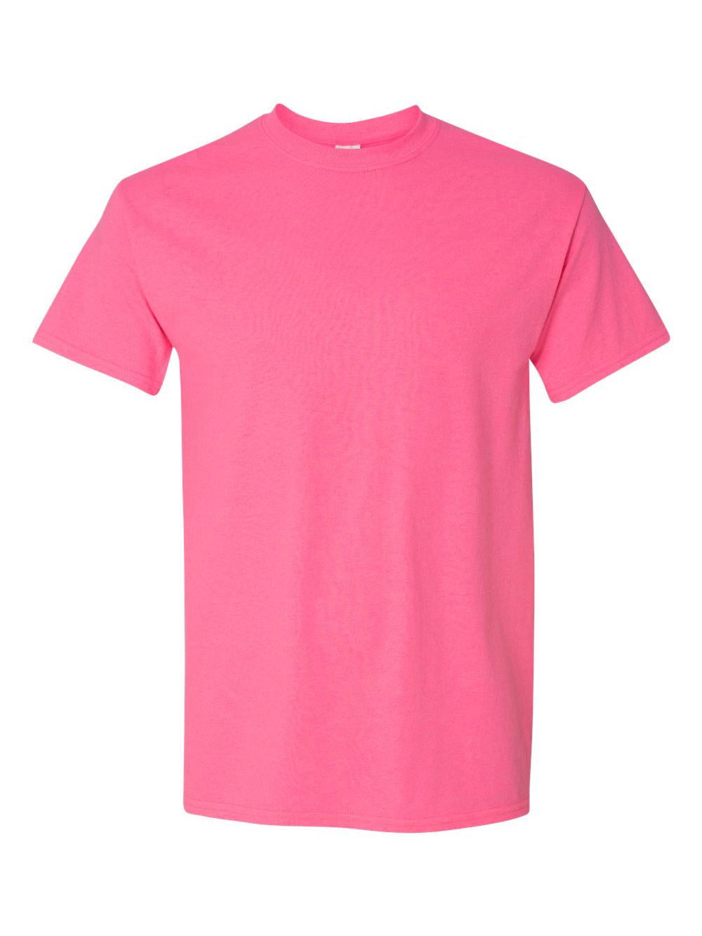 Gildan Heavy Cotton 2XL T-Shirt - Safety Pink, 5000 Series