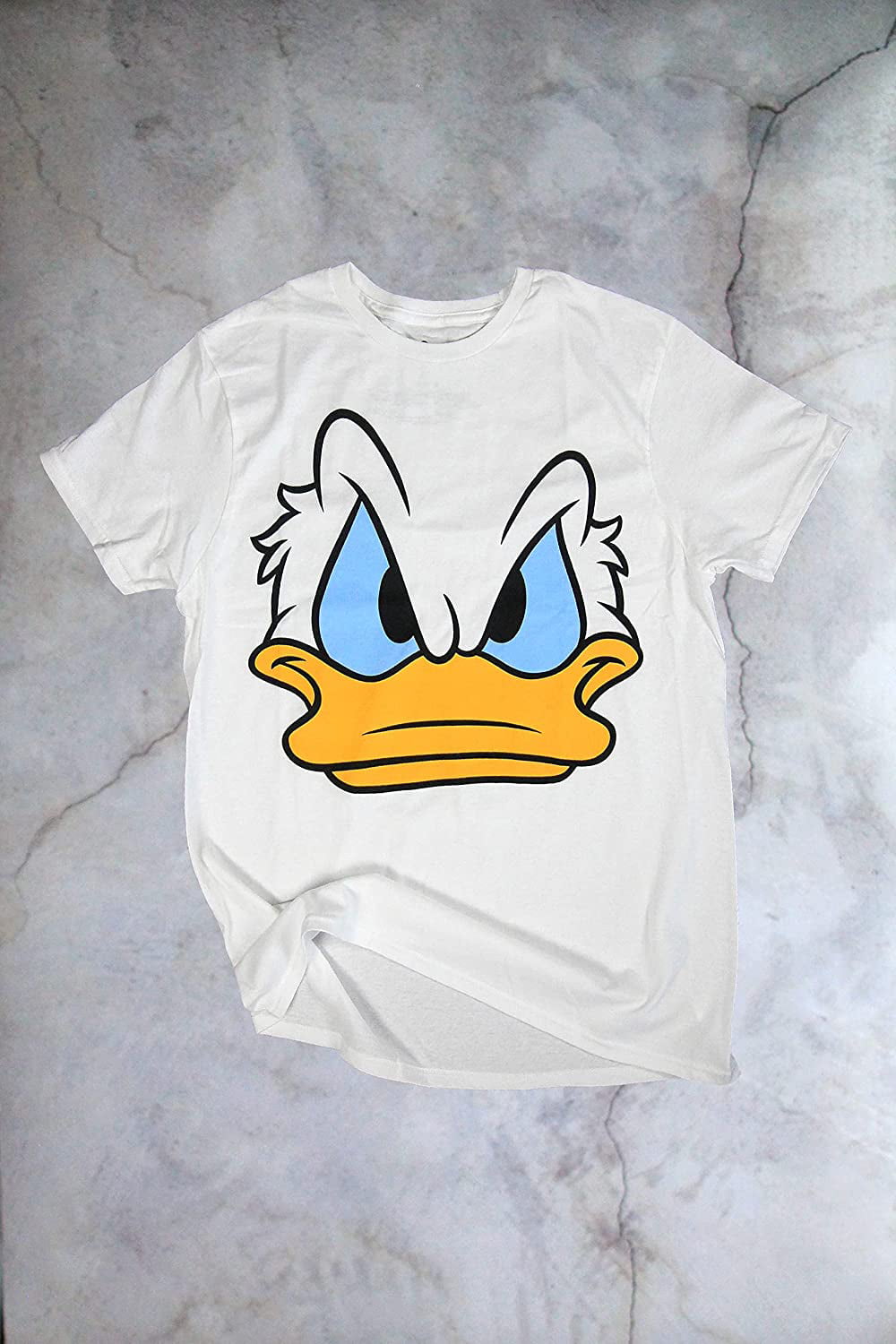 Disney Costume Humor Adult Graphic World Donald Mad Apparel Tee Face Disneyland Funny Duck T-Shirt Mens
