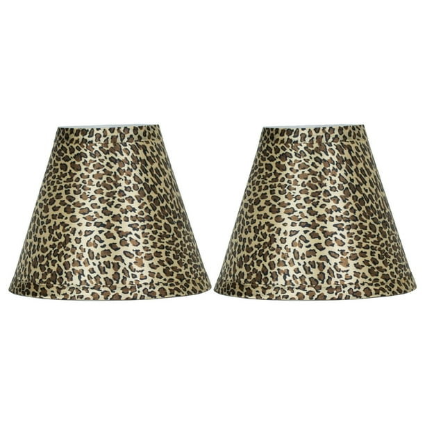 Urbanest Set Of 2 Cheetah Hardback Chandelier Lamp Shade 3 X6 X5 Clip On Com Cheetah Hardback Chandelier Lamp Shade, Cheetah Lamp Shade
