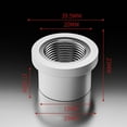 thumbnail image 5 of 4Pcs 1/2'' Thread Water Pipe Fittings 26.5Mm Boring Drill Bit Set For Ppr Water Pipes Internal Thread Repair Tool, 5 of 9