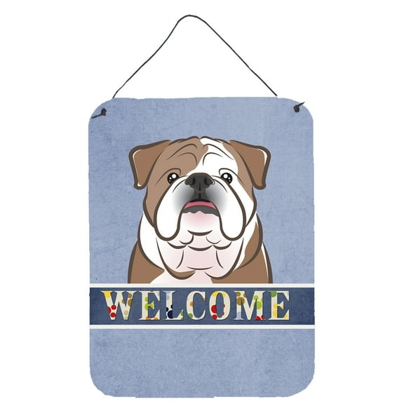 English Bulldog Welcome Wall or Door Hanging Prints