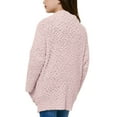 thumbnail image 2 of Sherrylily Girls Cardigan Open Front Popcorn Knit Long Sleeve Sweaters Coat with Pockets, 2 of 3