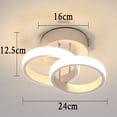 thumbnail image 2 of Luz de techo LED Lámpara de techo LED Lámpara de techo Lámpara de techo de acrílico elegante y moderna blanca cálida Iluminación para cocina Sala de estar Dormitorio Zhivalor WXOTTO-LKX-2810, 2 of 5