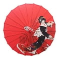 thumbnail image 2 of de baile de papel engrasado de estilo chino tradicional hecho a mano para decoración de jardín Paisaje Festival Fiesta de Kimono mayimx sombrilla china, 2 of 9