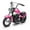 Rose Red, variant on Hetoy Electric Dirt Bike, 15 Mph & 150lb Max, 24V Ride On Toy for Big Kids w/Led Lights & Power Display, 300W Chain-Driven Motor, Two Speed, Handbrake, Leather Seat, 12" Air-Filled Tires, Blue