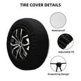 thumbnail image 4 of Balery Green Blue Avocadotire Cover Waterproof Dust-Proof, Universal Spare Wheel Tire Cover For Trailer, Rv, Suv Truck And Vehicle Camper Accessories-17 Inch, 4 of 9