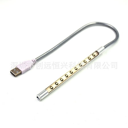 Led Adjustable Night Light - Mini Portable USB Laptop Computer PC Light Flexible Adjustable Bright LED Desk Table Reading Night light
