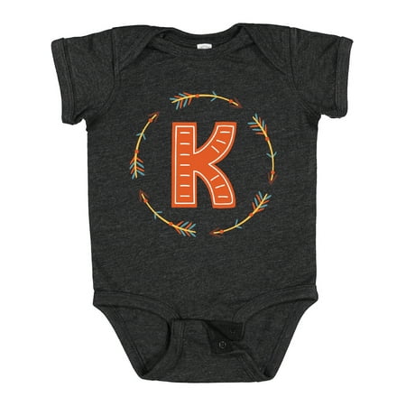 

Inktastic Monogram Letter K Tribal Arrow Gift Baby Boy or Baby Girl Bodysuit