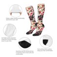 thumbnail image 4 of Bingfone Compression Socks for Women and Men Long Socks for Running Athletic Cycling Nurse-Guitar Skull rock, 4 of 8