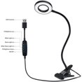 thumbnail image 5 of Clip Light Reading Lights 48 LED Clamp-on Desk Lamp with 3 Color Modes and 10 Brightness Dimmable, 360 ° Flexible Gooseneck Book Clamp Light for Video Conference Lighting Headboard, 5 of 7