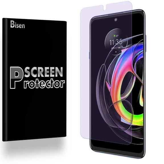 For Motorola Edge 20 Lite (2021) [BISEN] Tempered Glass Anti Blue Light [Eye Protection] Screen Protector, Anti-Scratch, Anti-Shock, Shatterproof, Bubble Free