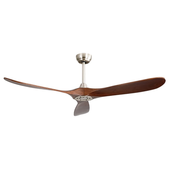 Electric Fans 60 Inch Indoor Modern Ceiling Fan With 6 Speed Remote Control 3 Solid Wood Blade For Living Room,Ceiling Fans