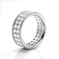 thumbnail image 2 of First Jewelry Round Cut Excellent 2 Ct Moissanite Ring for Women - 14K White Gold Plated Wedding Anniversary Ring - Classic Engagement Ring, 2 of 3