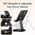 thumbnail image 5 of 360° Rotating Magnetic Desk Phone Stand for MagSafe, Tilt Adjustable Non-Slip Holder, Office Desk Accessory for 12-17 Series & Android Devices (Charger Not Included), 5 of 9